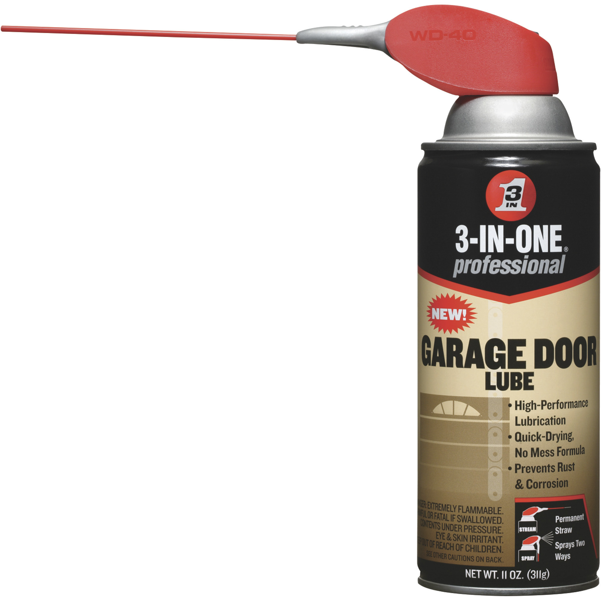 3-In-One Aerosol Garage Door Lube, 11-Oz., 10058